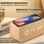 Reloj Despertador Y Cargador Inalambrico